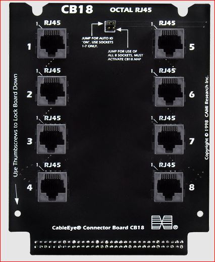 CableEye 748 / CB18 Interface Board (RJ45 Octopus)